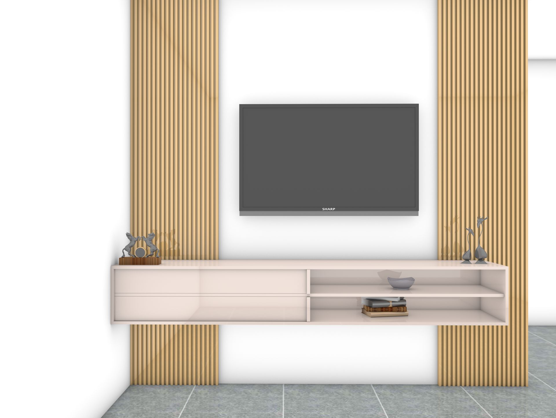 mdf design tv unit
