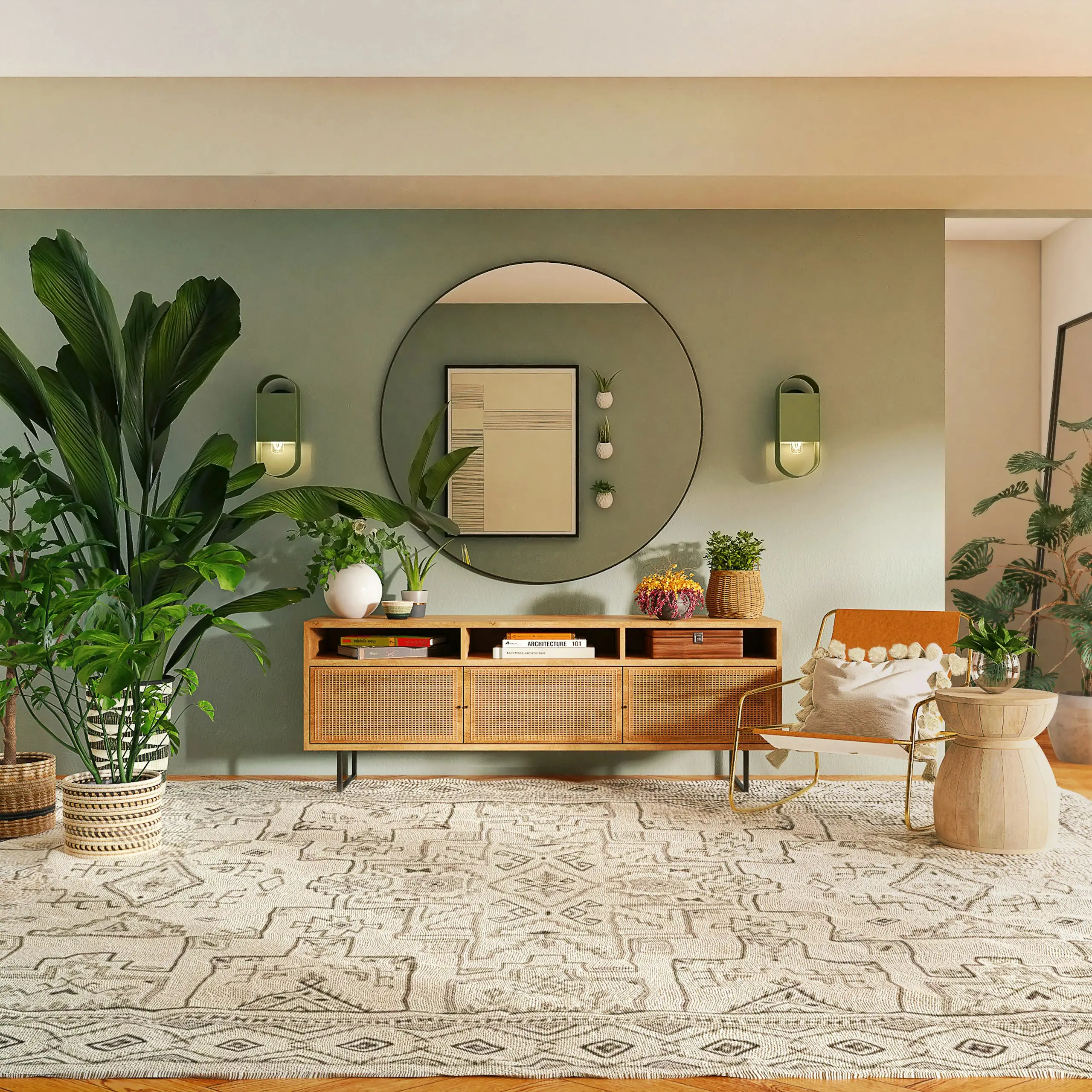 Living room by Vibgyor Interiors, interior designers on Kanakapura Road, Bangalore
